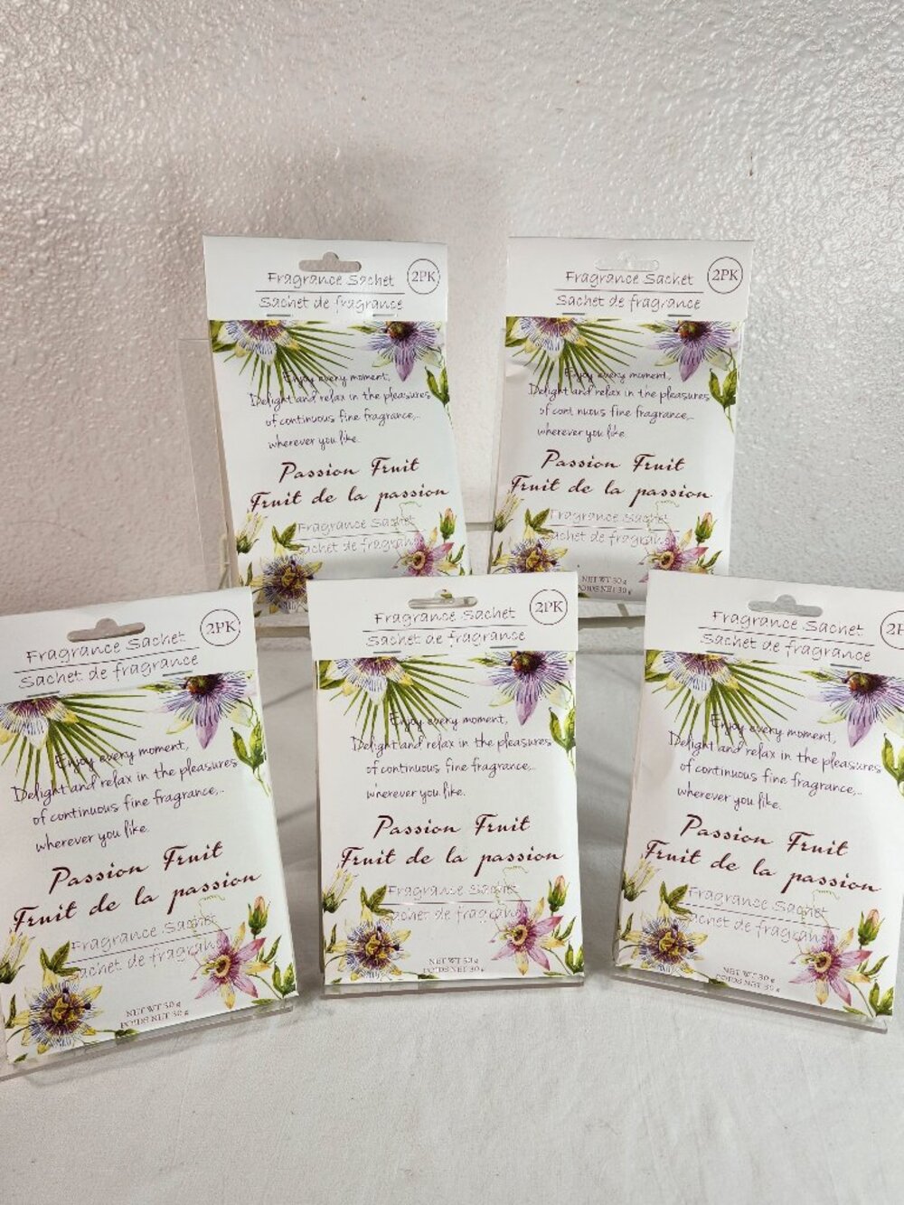 Cottage Core Passion Fruit Scented Sachet Drawer Scent Bags 5 Packs of 2 FastShp